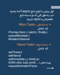 ابوالفضل سمیعی | توی پست‌ قبلی با callstack آشنا شدیم و فهمیدیم توابع توی جاوااسکریپت چجوری اجرا میشن..